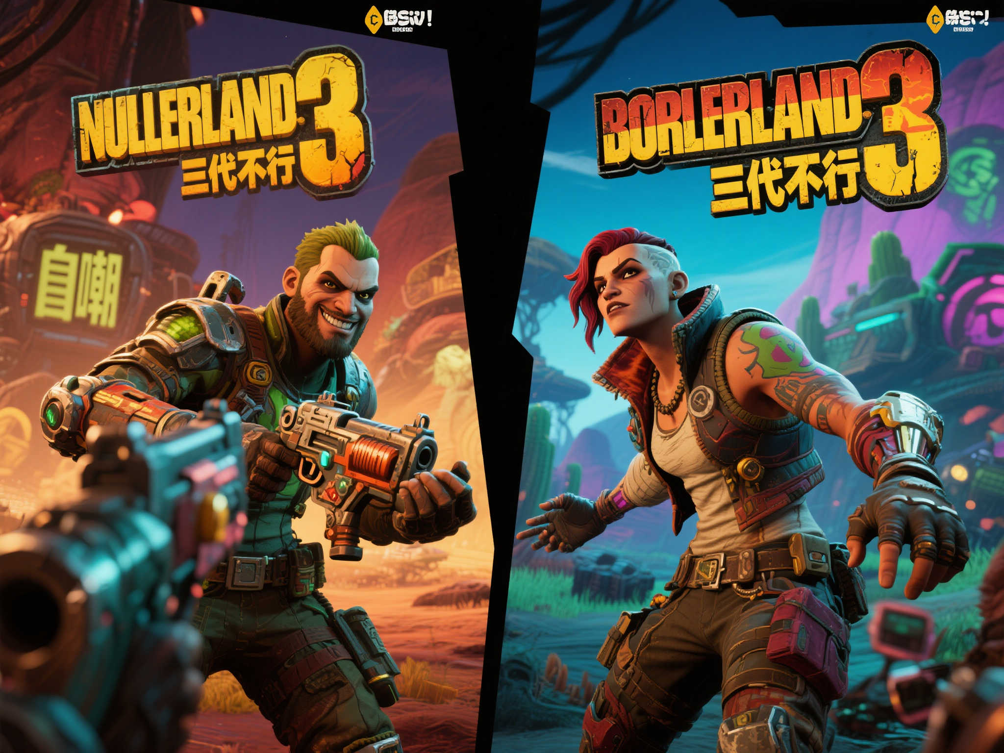 《无主之地》官方幽默调侃：二代完胜三代！